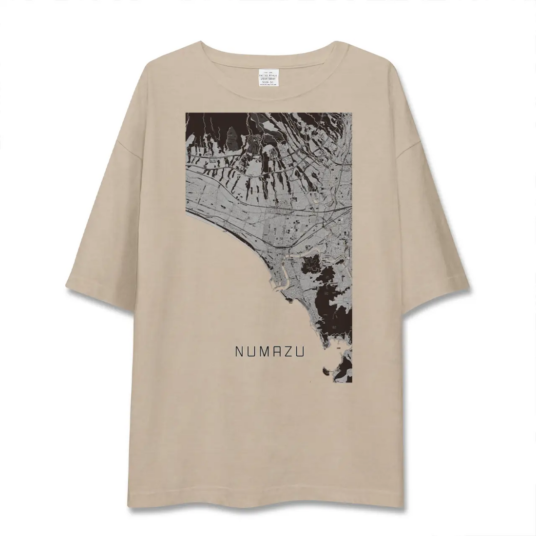 【沼津(静岡県)】地図柄ビッグシルエットTシャツ