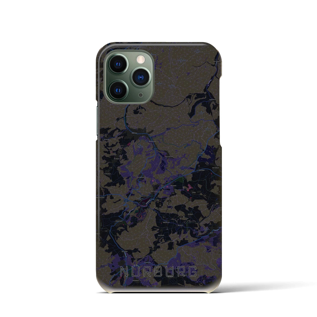 【ニュルブルク(ドイツ)】地図柄iPhoneケース(バックカバータイプ)