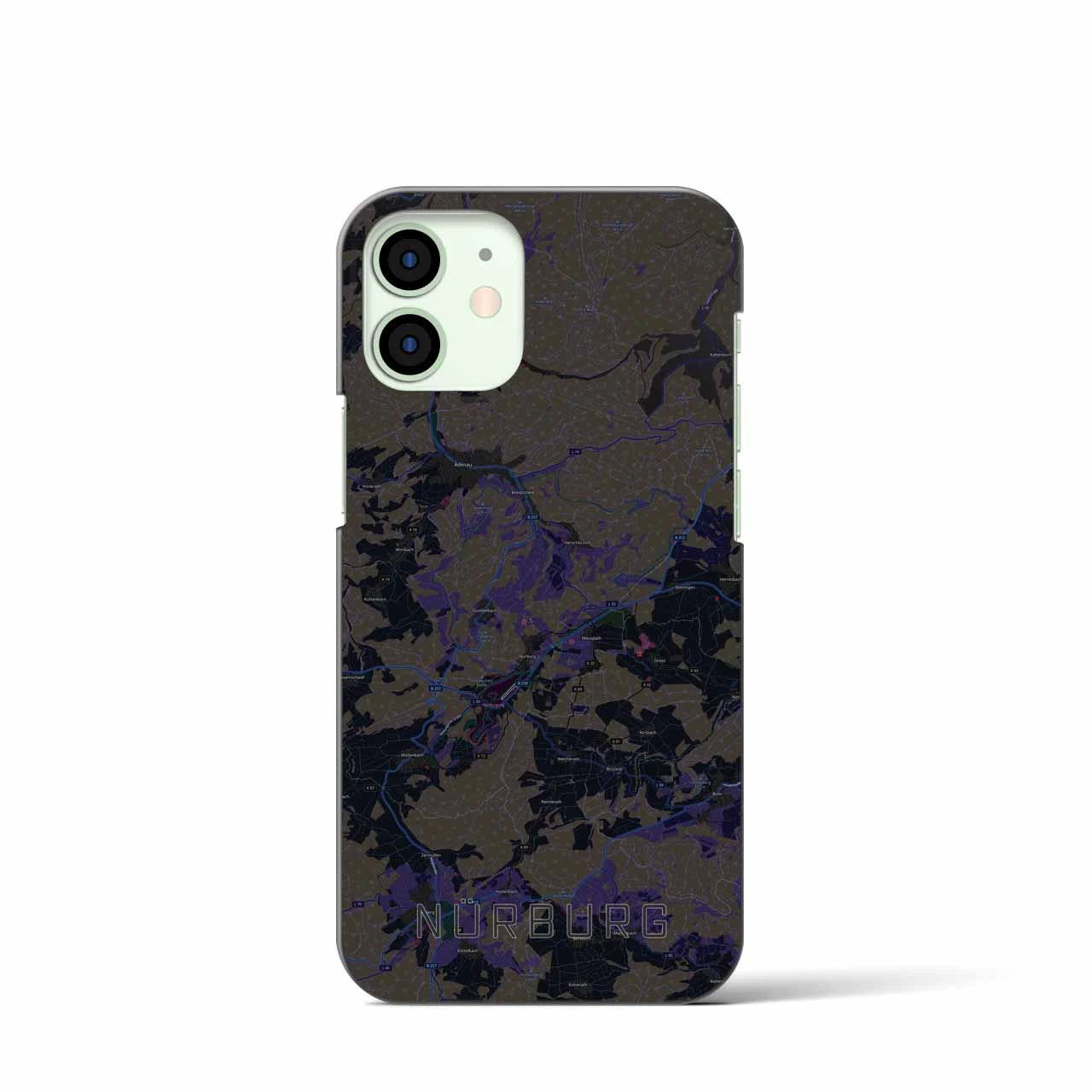 【ニュルブルク(ドイツ)】地図柄iPhoneケース(バックカバータイプ)