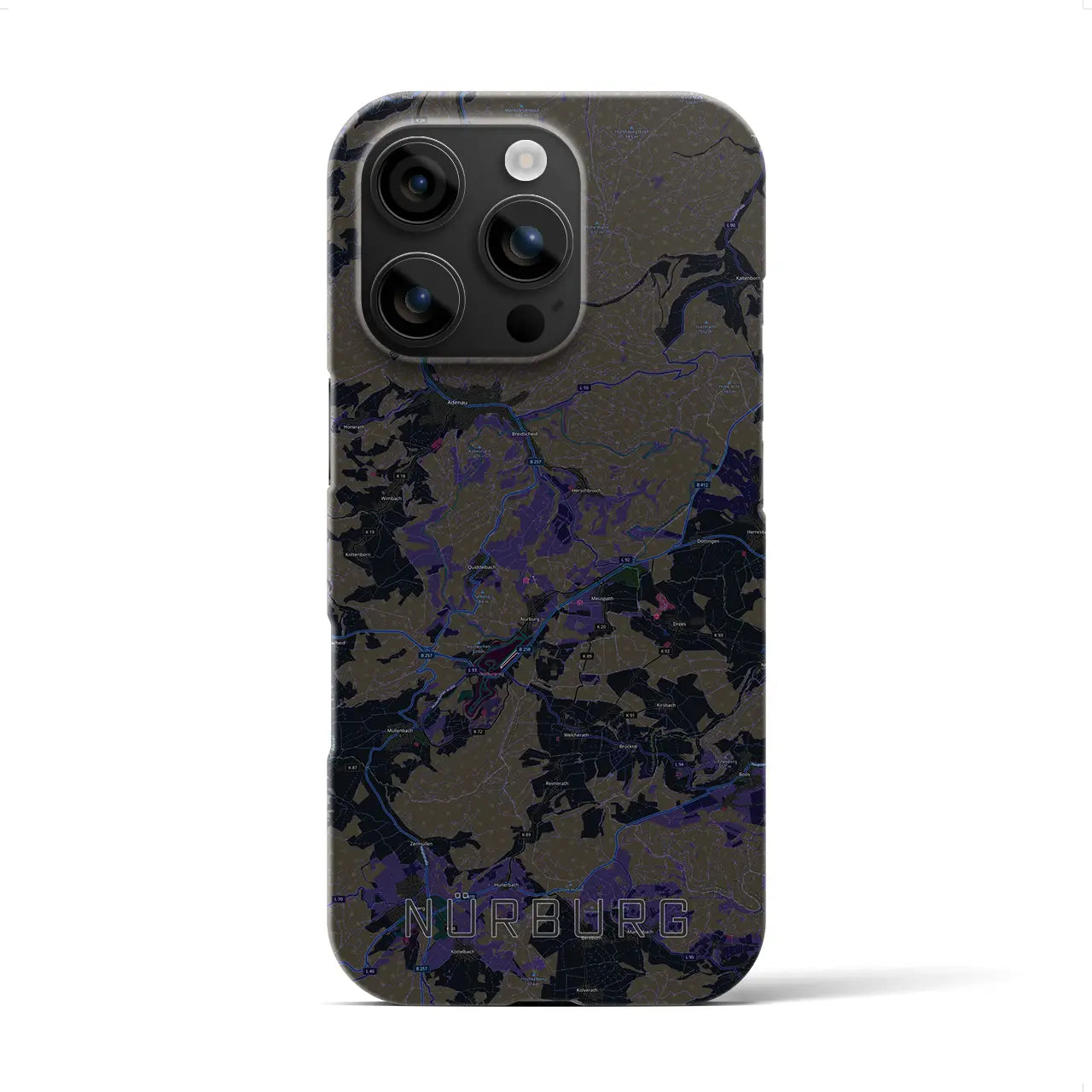 【ニュルブルク(ドイツ)】地図柄iPhoneケース(バックカバータイプ)