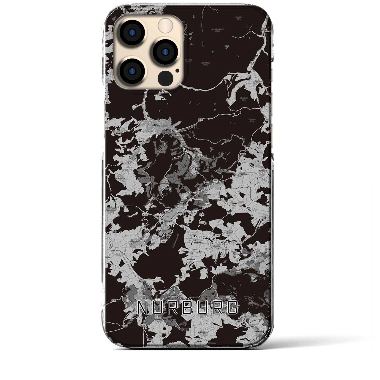 【ニュルブルク(ドイツ)】地図柄iPhoneケース(クリアタイプ)