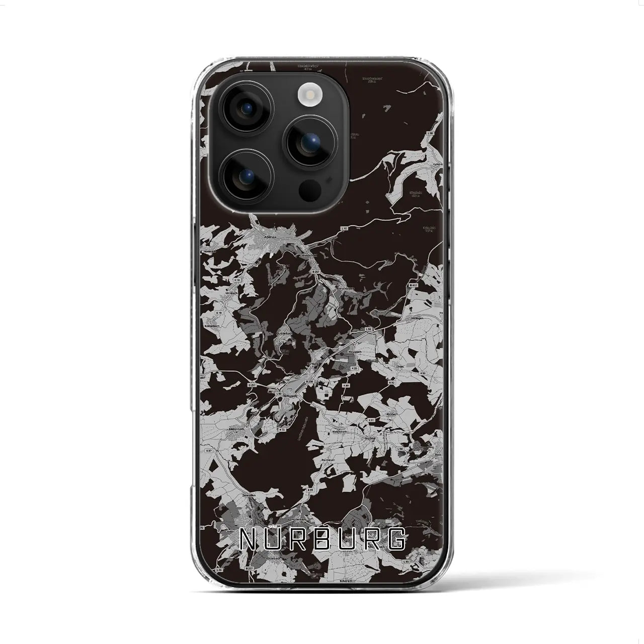 【ニュルブルク(ドイツ)】地図柄iPhoneケース(クリアタイプ)