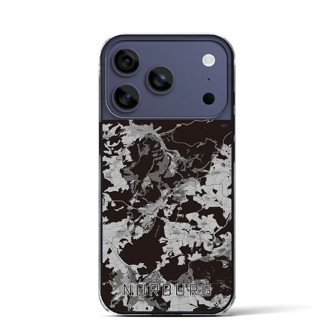 【ニュルブルク(ドイツ)】地図柄iPhoneケース(クリアタイプ)