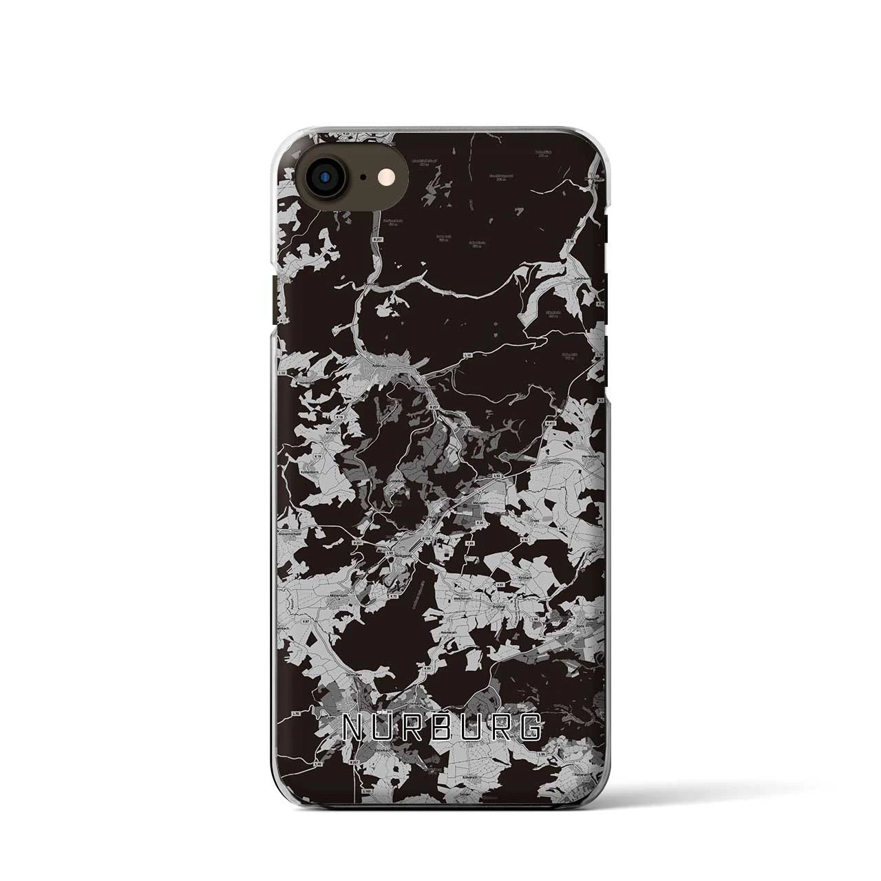 【ニュルブルク(ドイツ)】地図柄iPhoneケース(クリアタイプ)