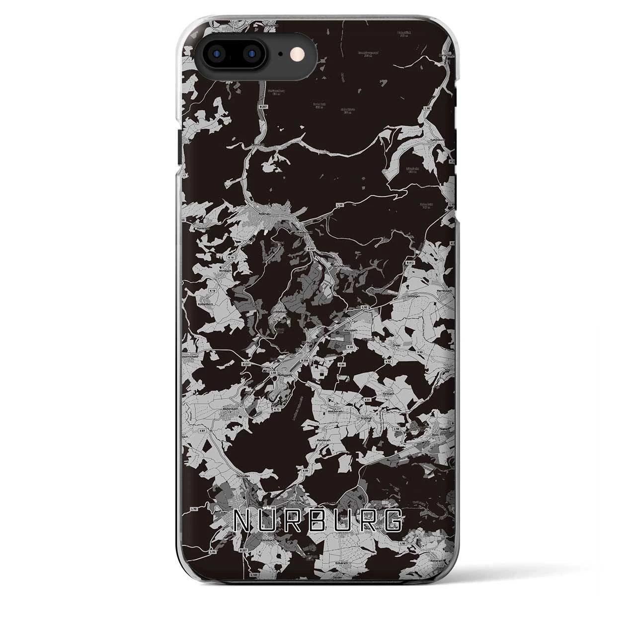 【ニュルブルク(ドイツ)】地図柄iPhoneケース(クリアタイプ)