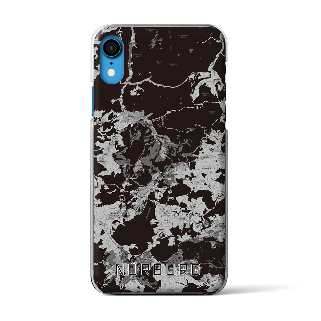 【ニュルブルク(ドイツ)】地図柄iPhoneケース(クリアタイプ)