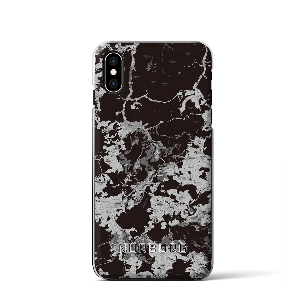 【ニュルブルク(ドイツ)】地図柄iPhoneケース(クリアタイプ)
