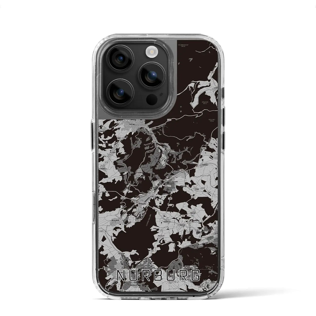 【ニュルブルク(ドイツ)】地図柄iPhoneケース(MagSafeタイプ)