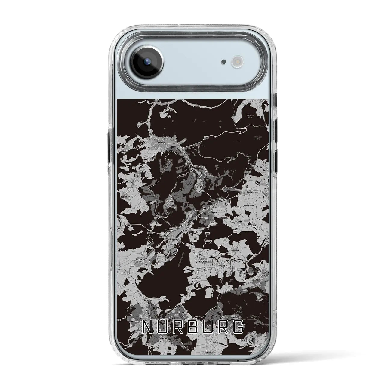 【ニュルブルク(ドイツ)】地図柄iPhoneケース(MagSafeタイプ)