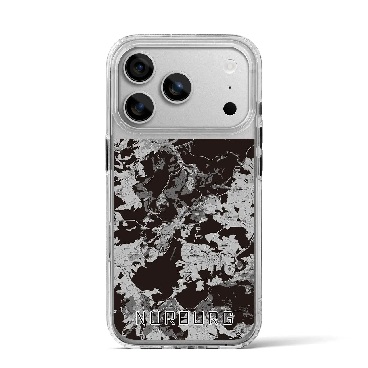 【ニュルブルク(ドイツ)】地図柄iPhoneケース(MagSafeタイプ)