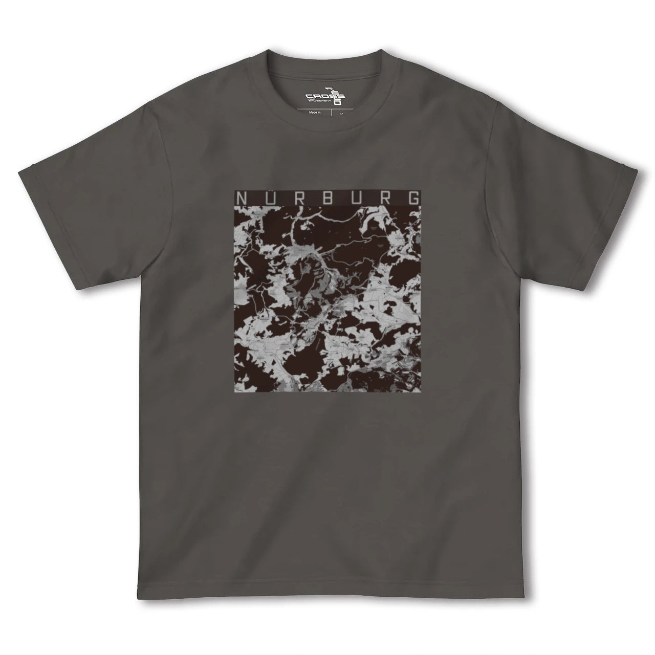 【ニュルブルク(ドイツ)】地図柄ヘビーウェイトTシャツ