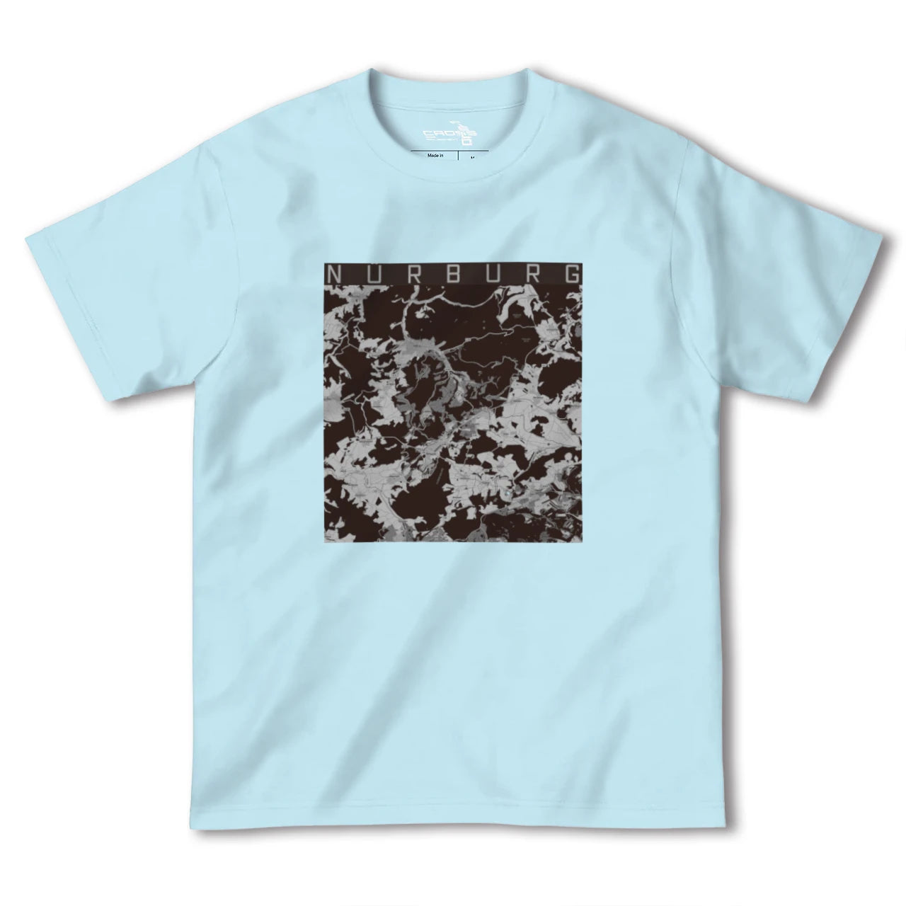 【ニュルブルク(ドイツ)】地図柄ヘビーウェイトTシャツ