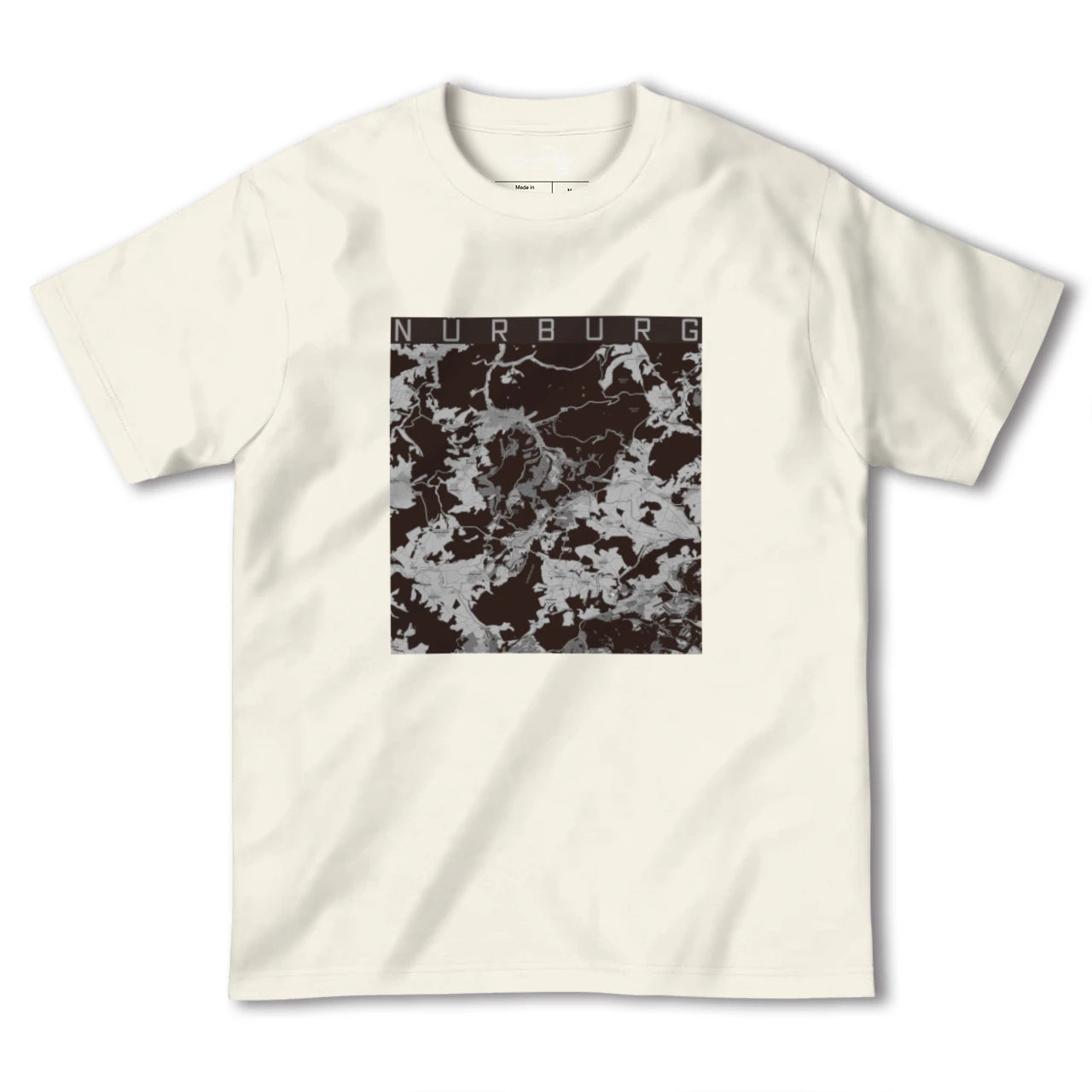 【ニュルブルク(ドイツ)】地図柄ヘビーウェイトTシャツ