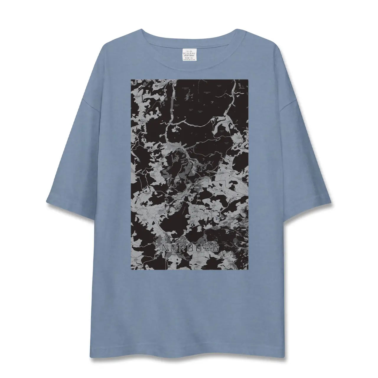 【ニュルブルク(ドイツ)】地図柄ビッグシルエットTシャツ