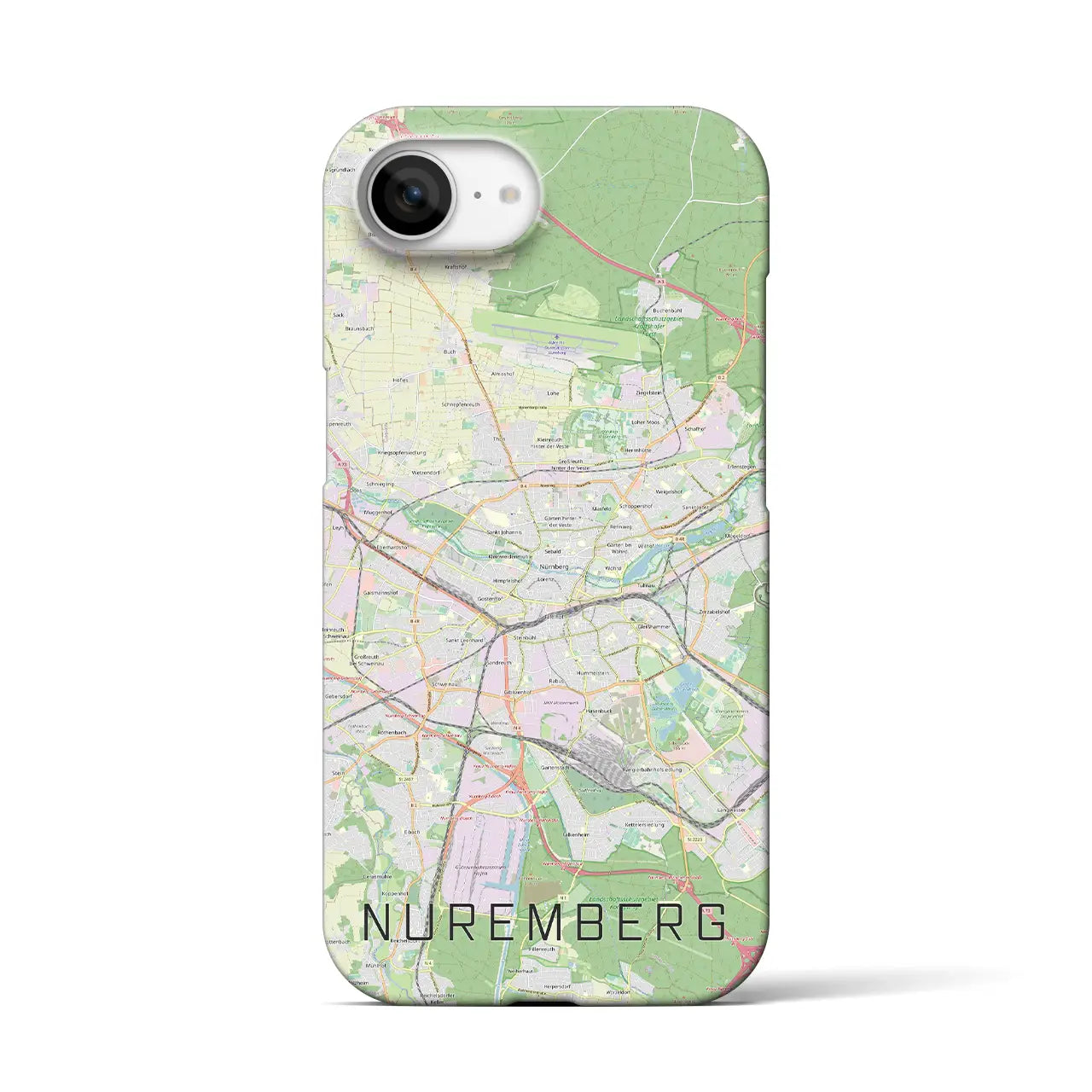 【ニュルンベルク(ドイツ)】地図柄iPhoneケース(バックカバータイプ)