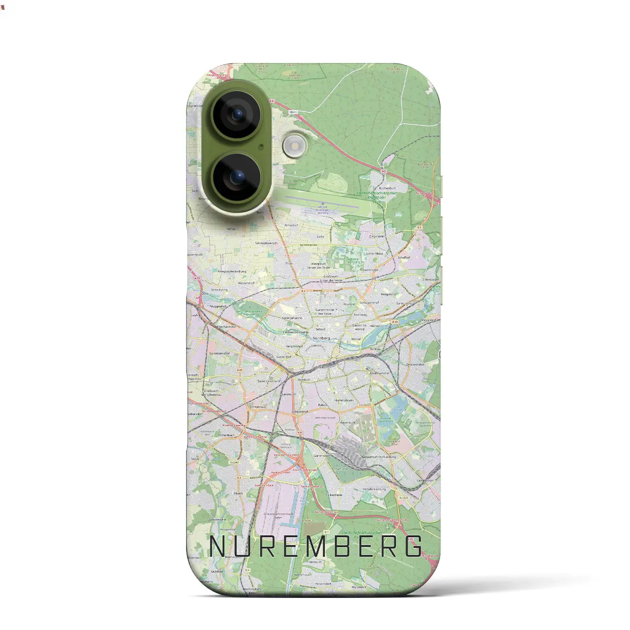 【ニュルンベルク(ドイツ)】地図柄iPhoneケース(バックカバータイプ)