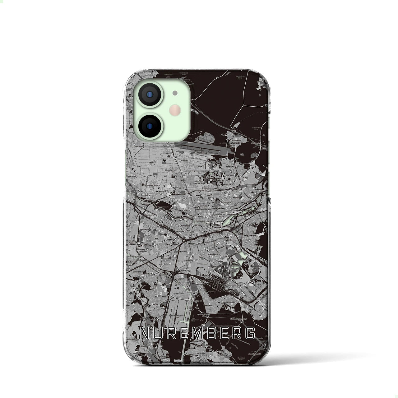 【ニュルンベルク(ドイツ)】地図柄iPhoneケース(クリアタイプ)