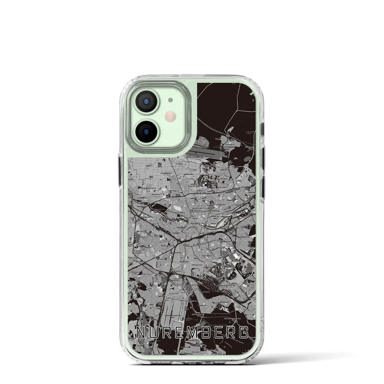 【ニュルンベルク(ドイツ)】地図柄iPhoneケース(MagSafeタイプ)