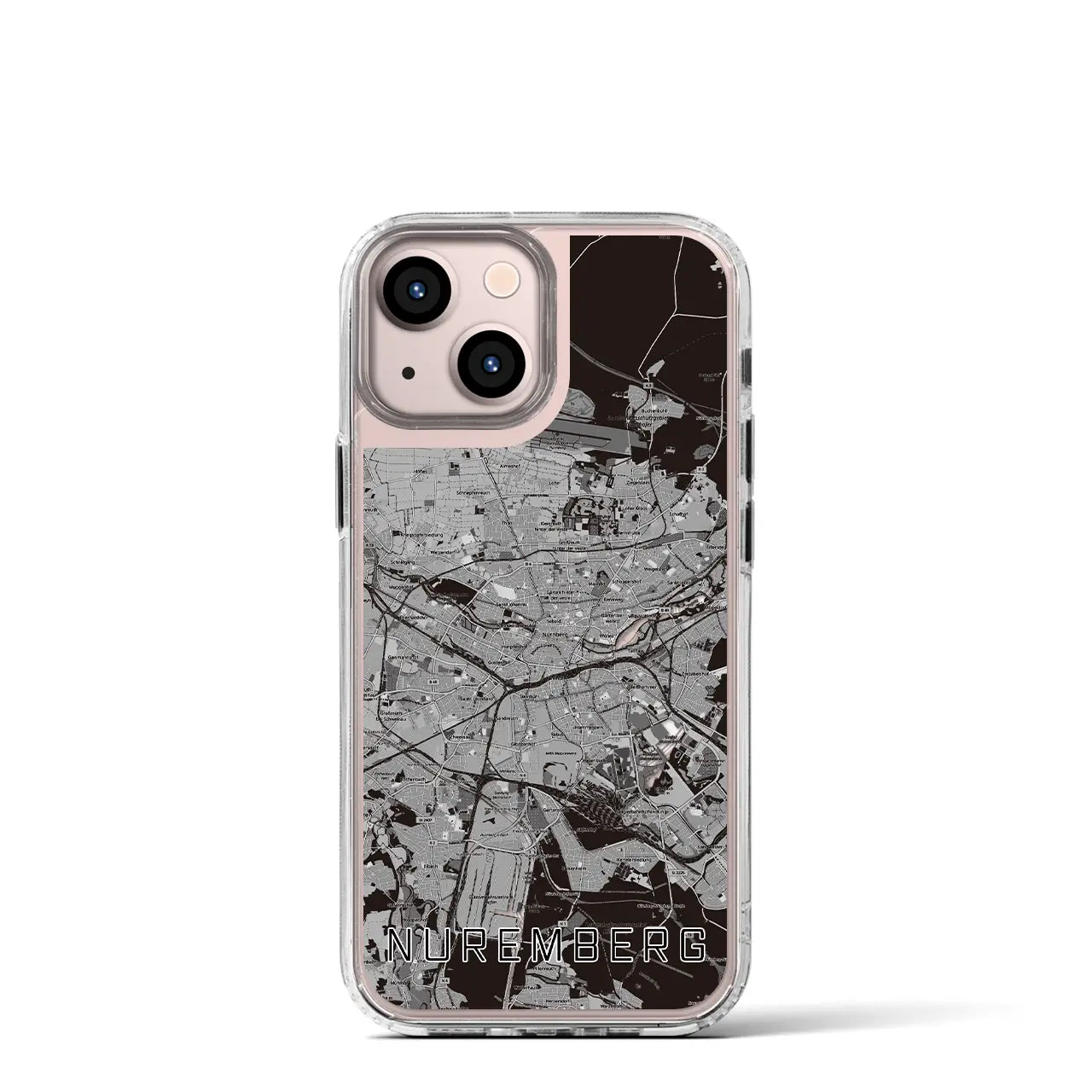 【ニュルンベルク(ドイツ)】地図柄iPhoneケース(MagSafeタイプ)