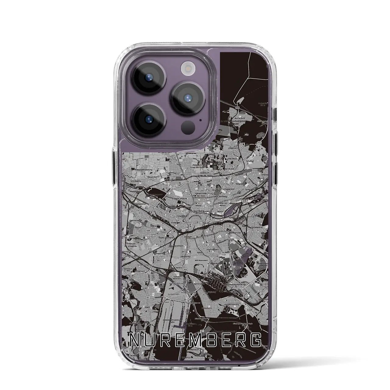 【ニュルンベルク(ドイツ)】地図柄iPhoneケース(MagSafeタイプ)