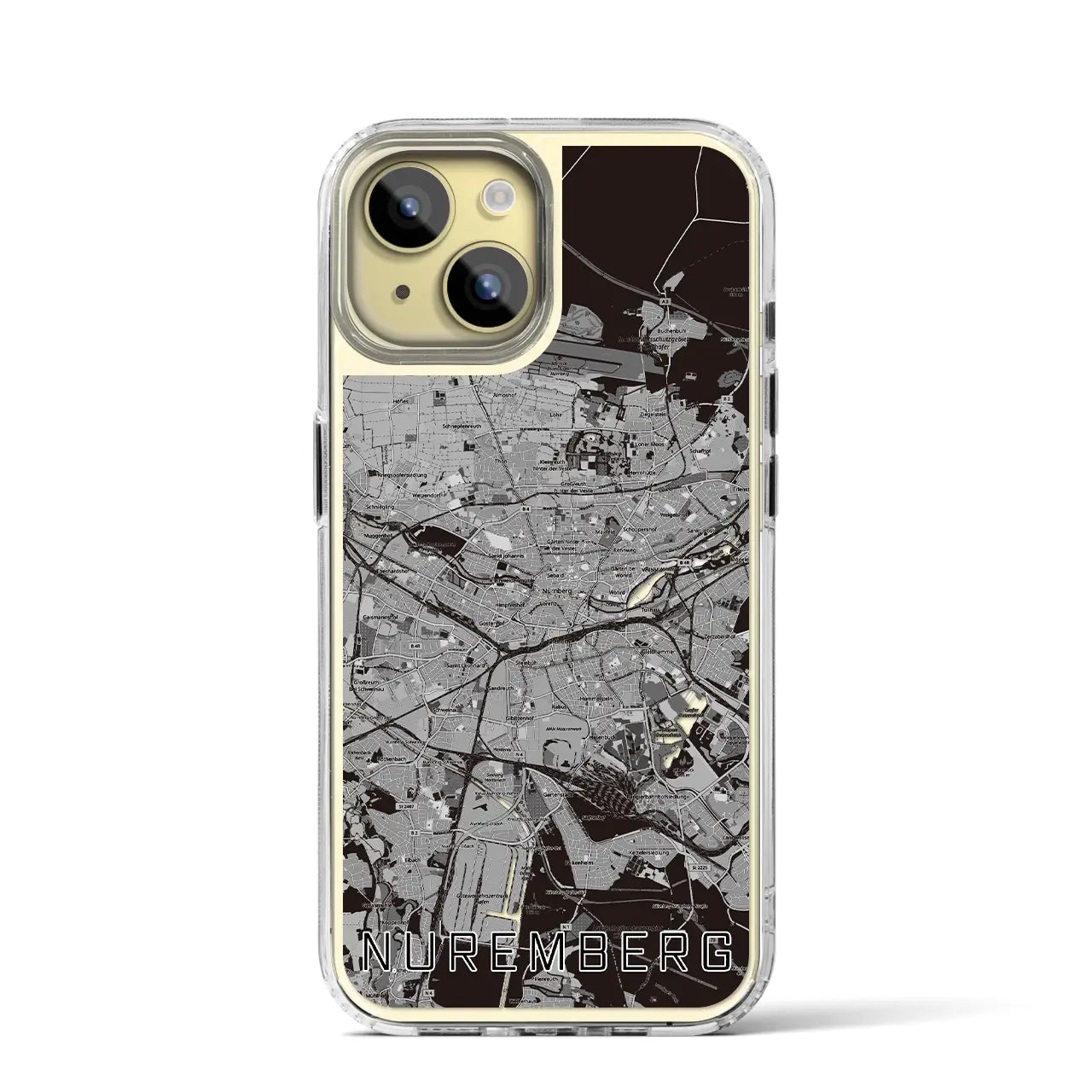 【ニュルンベルク(ドイツ)】地図柄iPhoneケース(MagSafeタイプ)