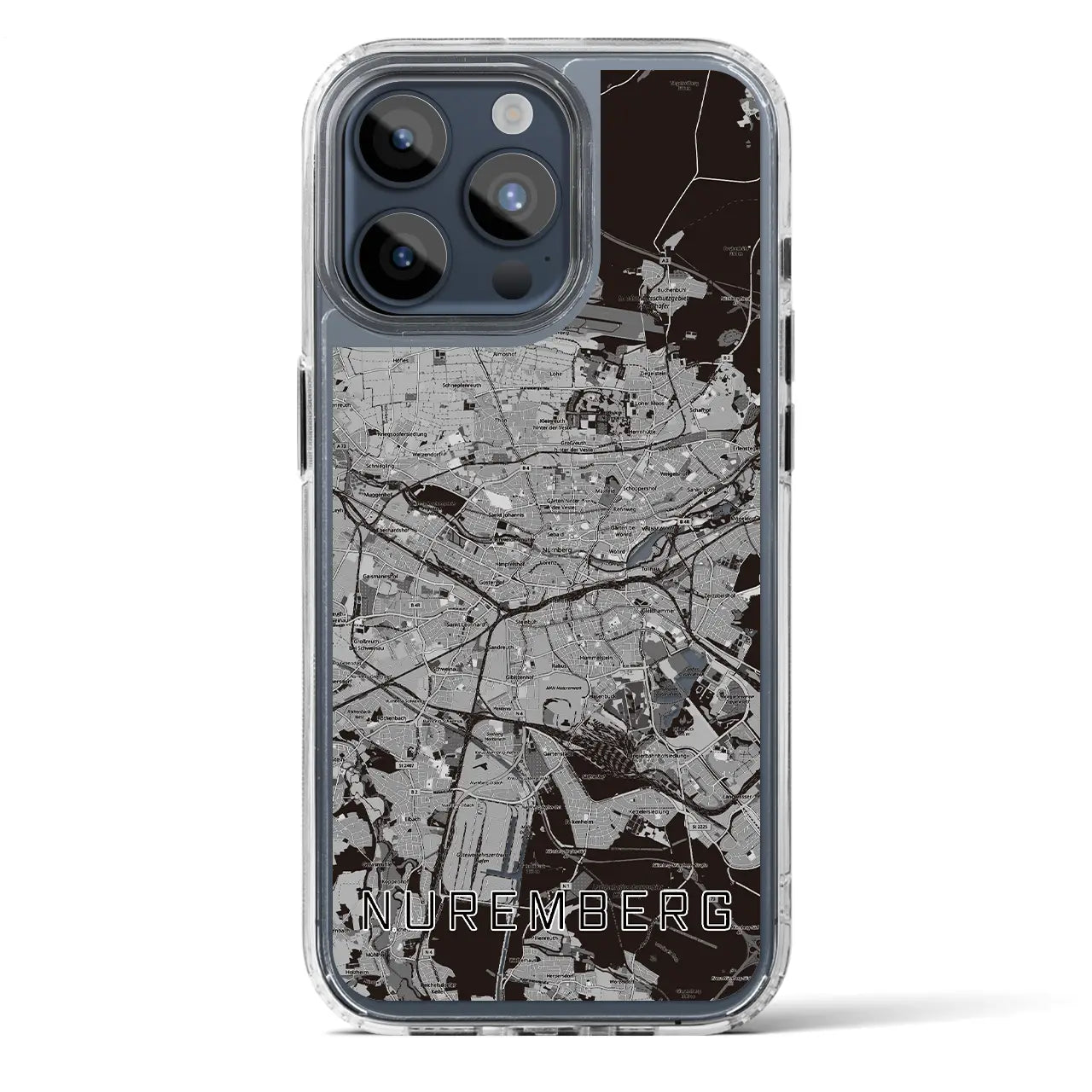 【ニュルンベルク(ドイツ)】地図柄iPhoneケース(MagSafeタイプ)