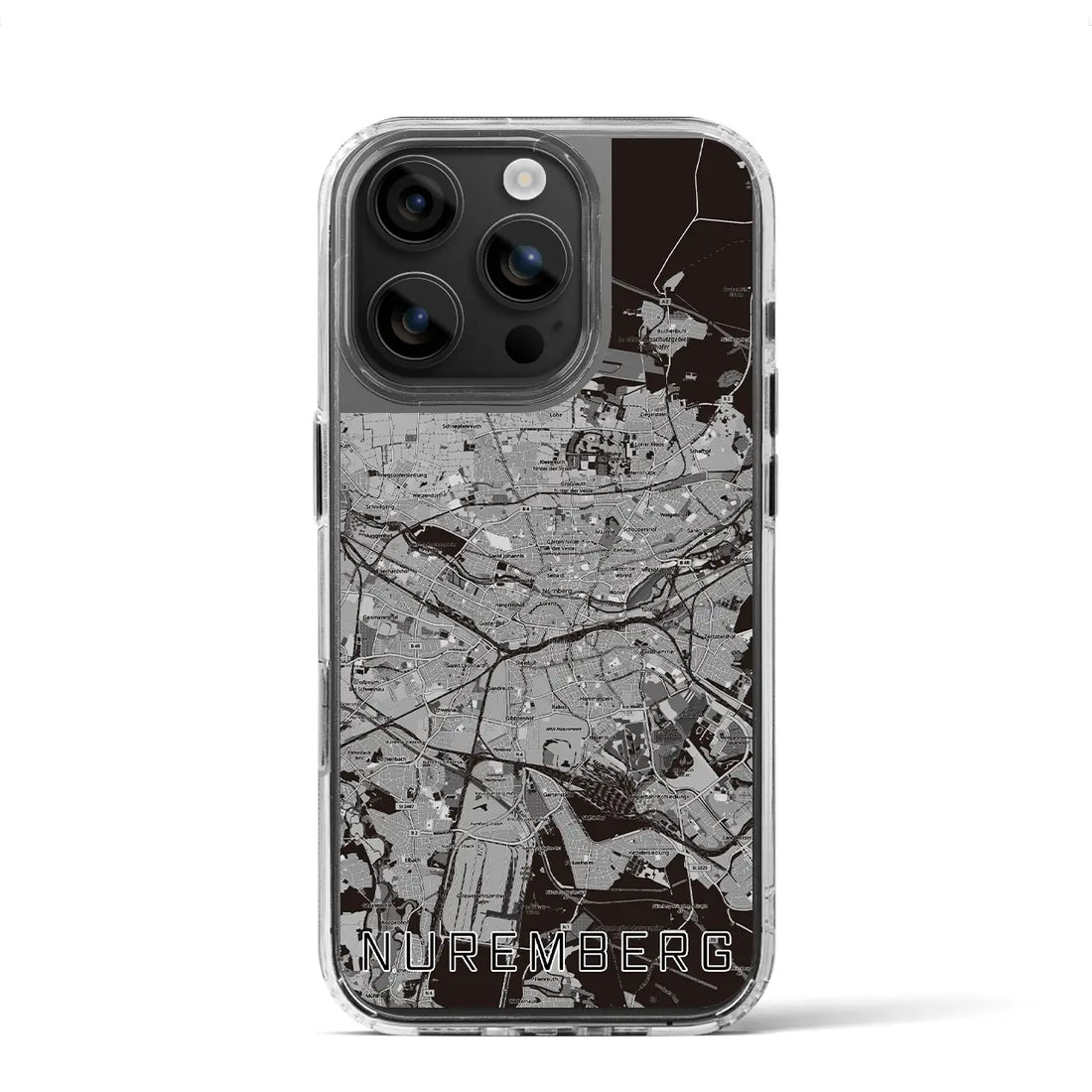 【ニュルンベルク(ドイツ)】地図柄iPhoneケース(MagSafeタイプ)