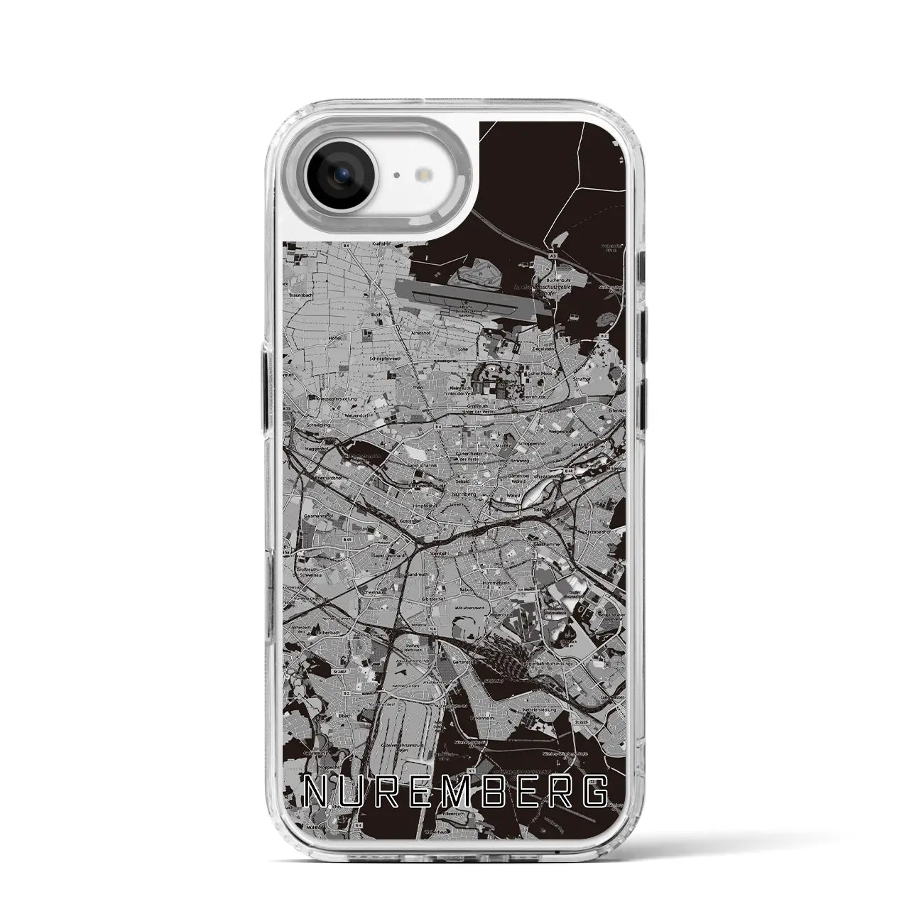 【ニュルンベルク(ドイツ)】地図柄iPhoneケース(MagSafeタイプ)