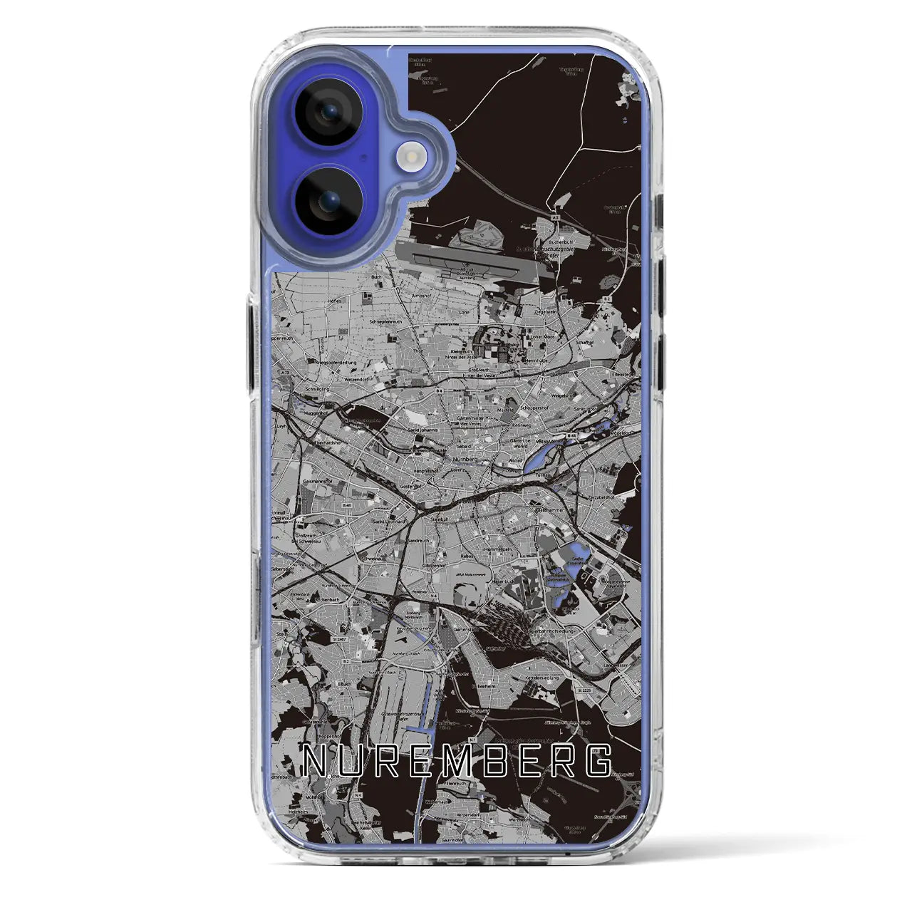 【ニュルンベルク(ドイツ)】地図柄iPhoneケース(MagSafeタイプ)
