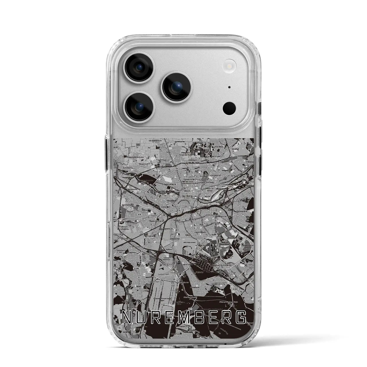 【ニュルンベルク(ドイツ)】地図柄iPhoneケース(MagSafeタイプ)