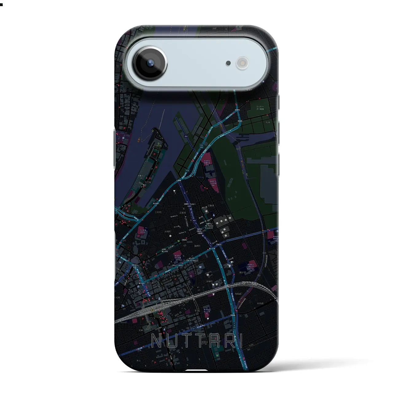【沼垂(新潟県)】地図柄iPhoneケース(バックカバータイプ)