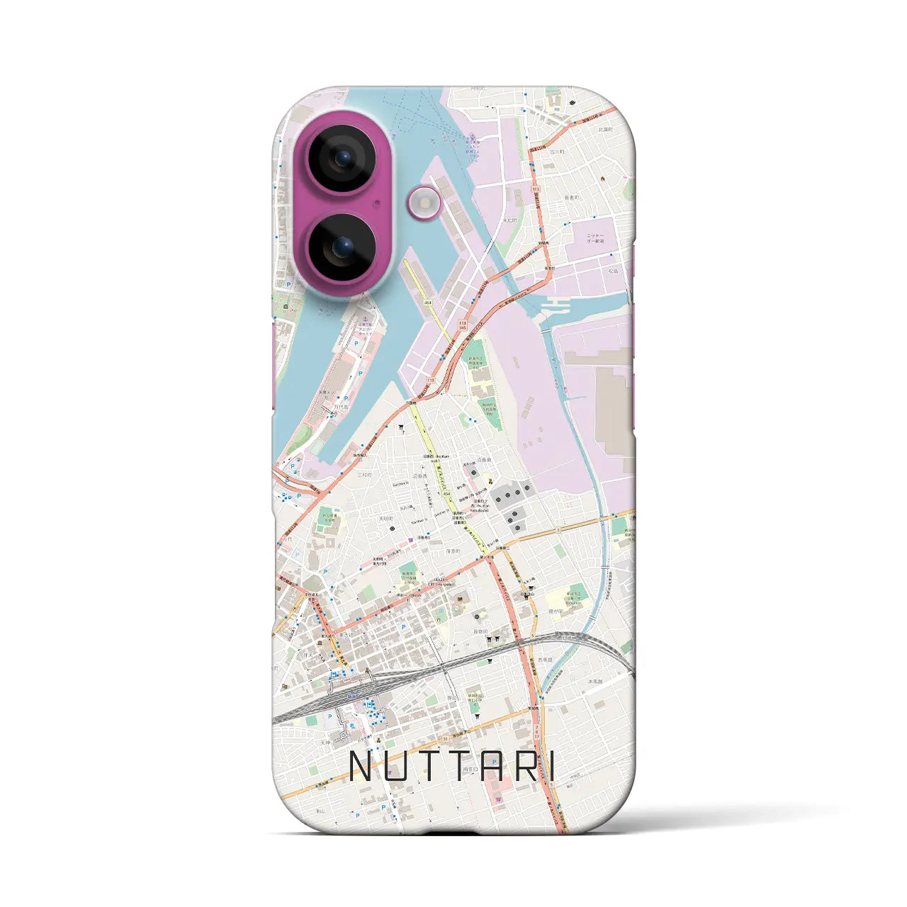 【沼垂(新潟県)】地図柄iPhoneケース(バックカバータイプ)