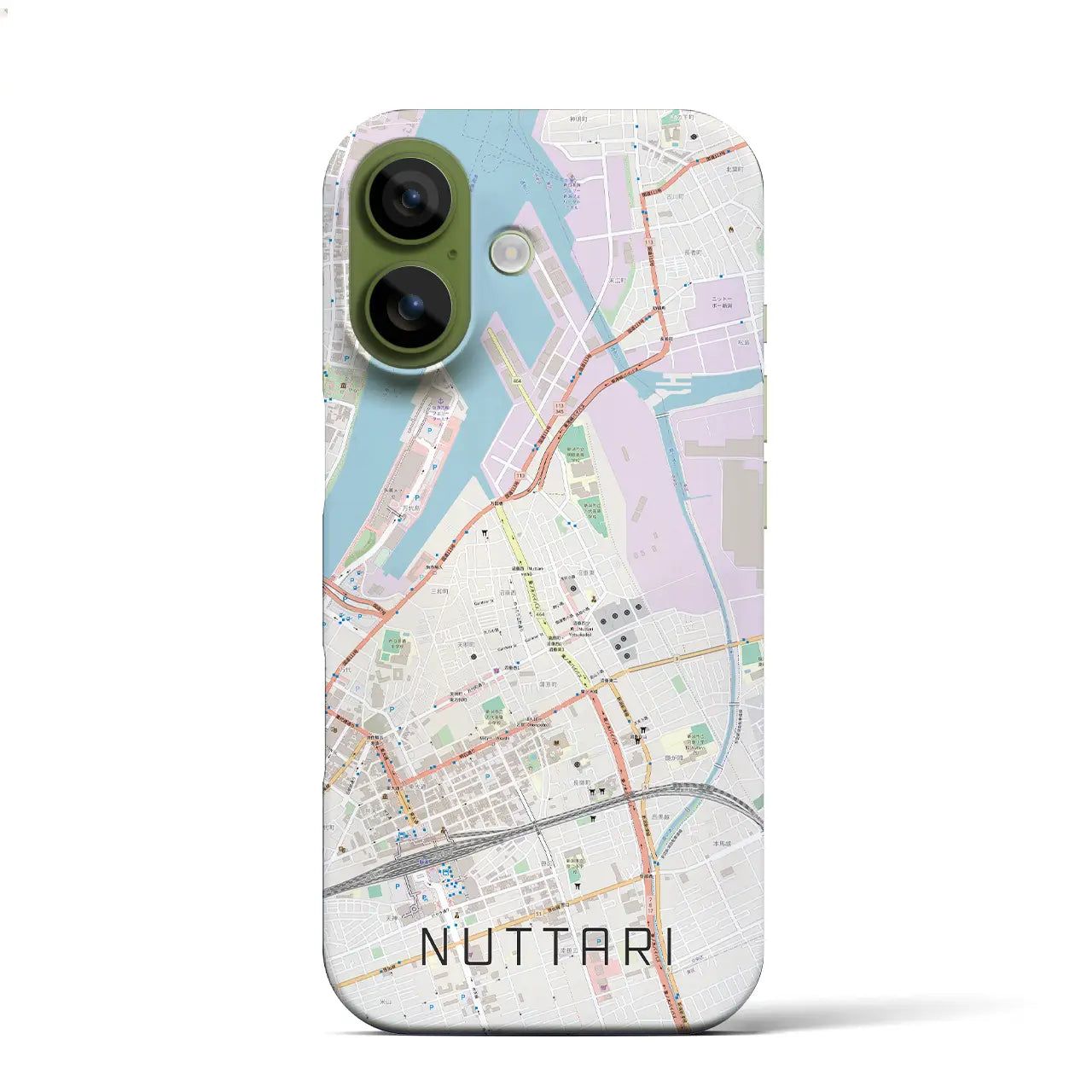 【沼垂(新潟県)】地図柄iPhoneケース(バックカバータイプ)