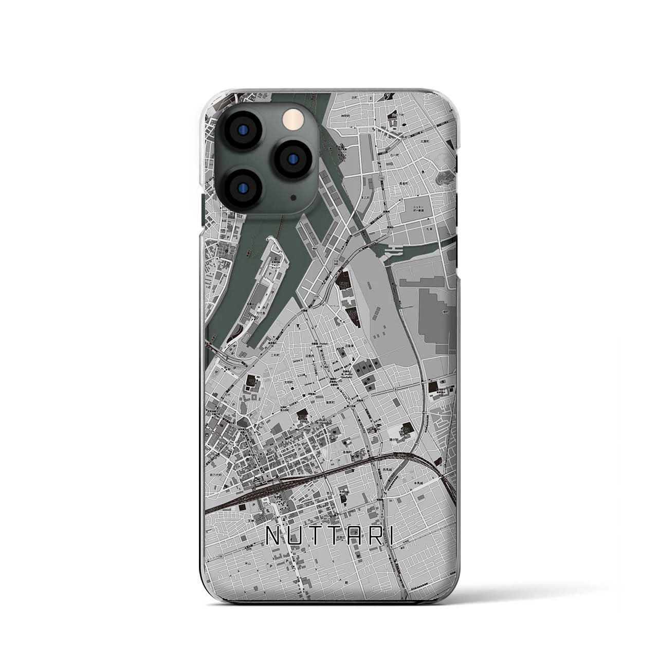 【沼垂(新潟県)】地図柄iPhoneケース(クリアタイプ)