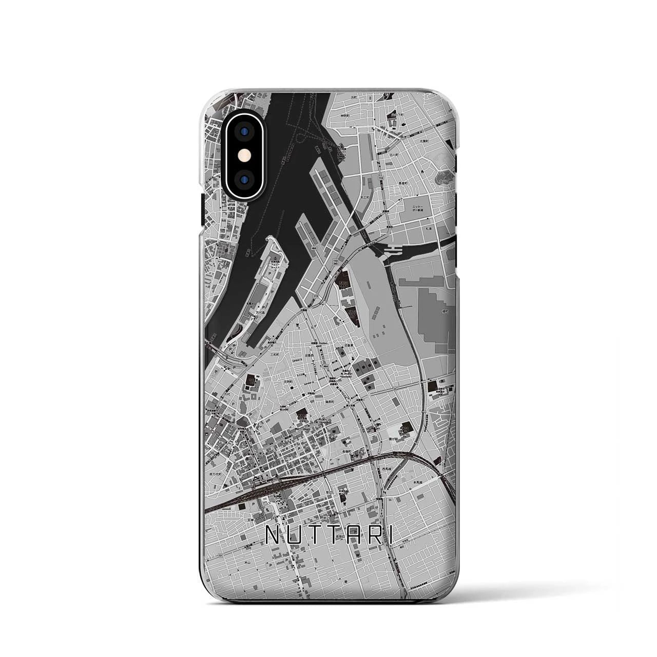 【沼垂(新潟県)】地図柄iPhoneケース(クリアタイプ)