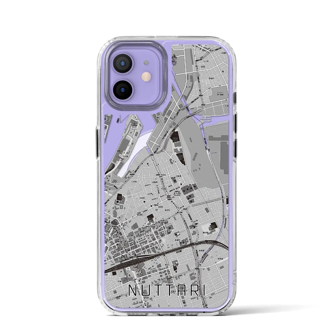 【沼垂(新潟県)】地図柄iPhoneケース(MagSafeタイプ)