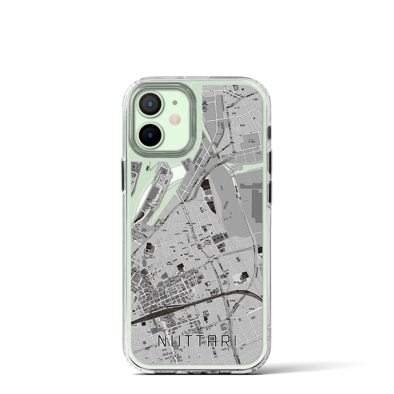 【沼垂(新潟県)】地図柄iPhoneケース(MagSafeタイプ)