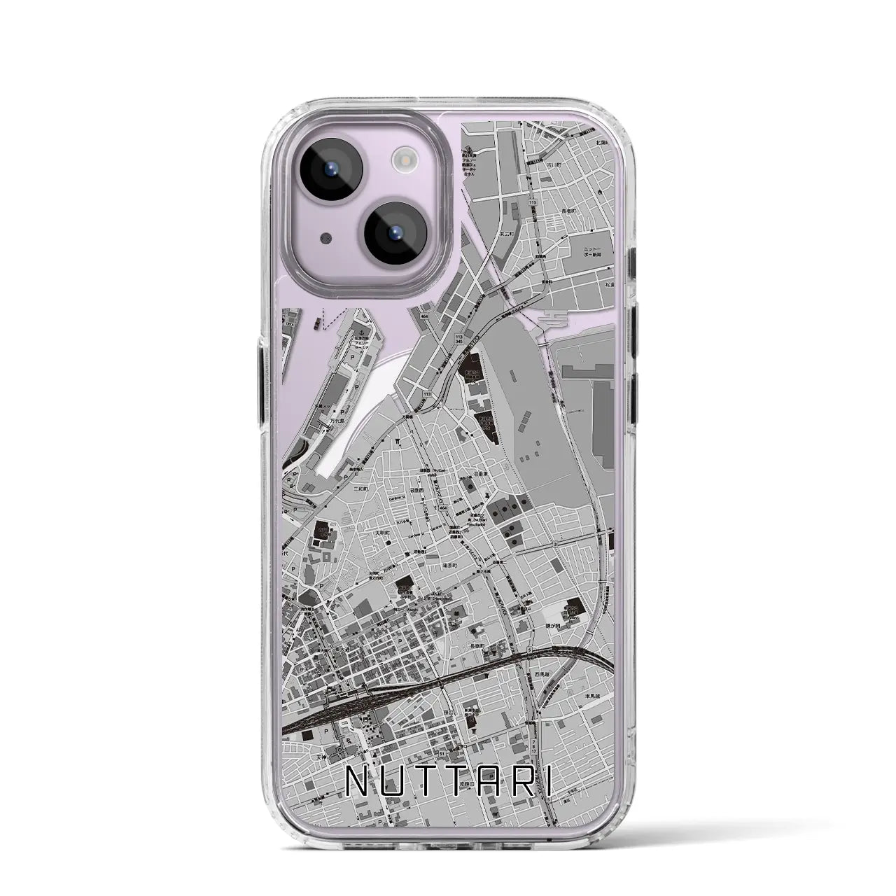 【沼垂(新潟県)】地図柄iPhoneケース(MagSafeタイプ)