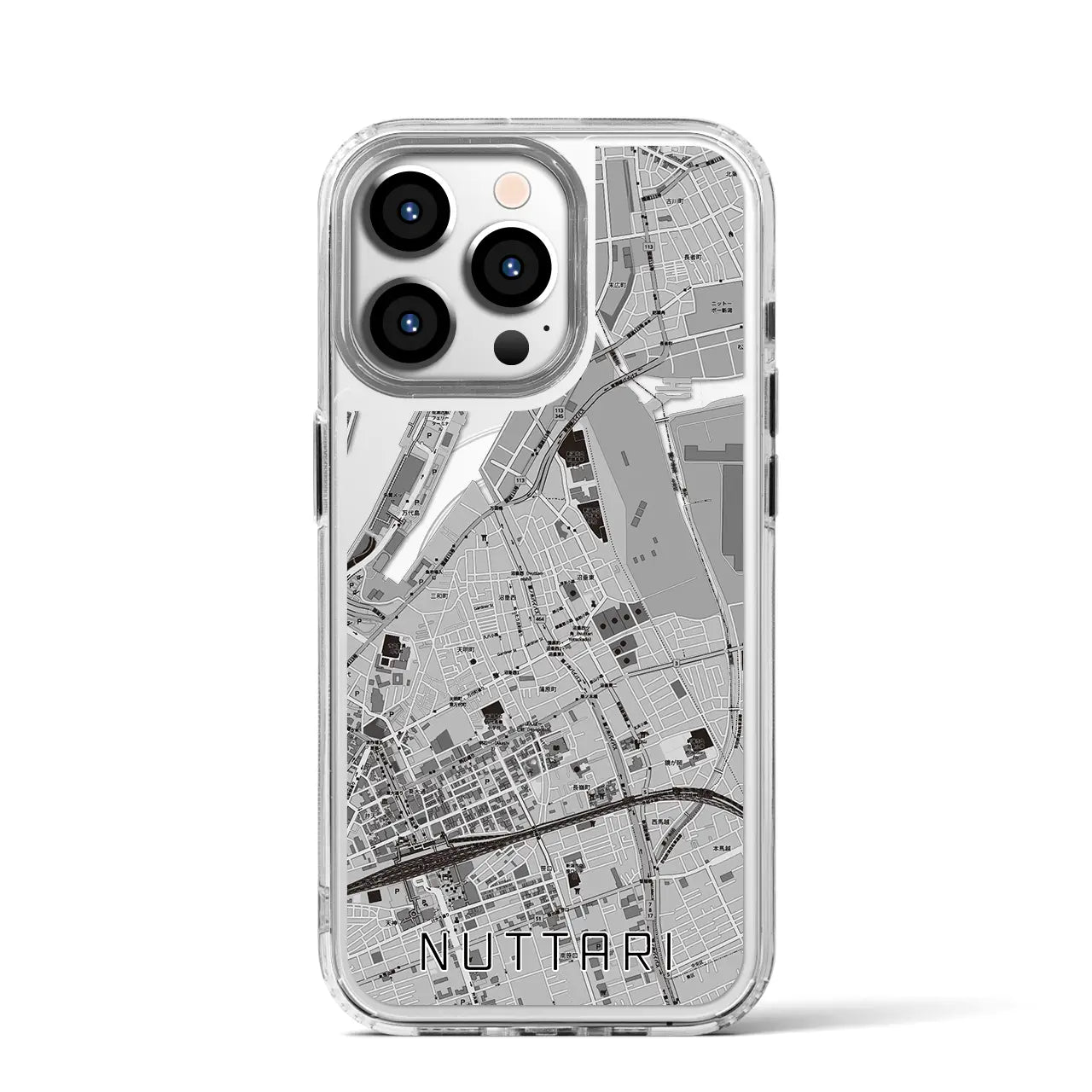 【沼垂(新潟県)】地図柄iPhoneケース(MagSafeタイプ)