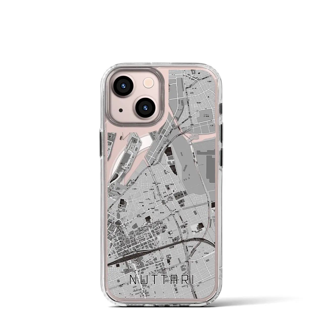 【沼垂(新潟県)】地図柄iPhoneケース(MagSafeタイプ)