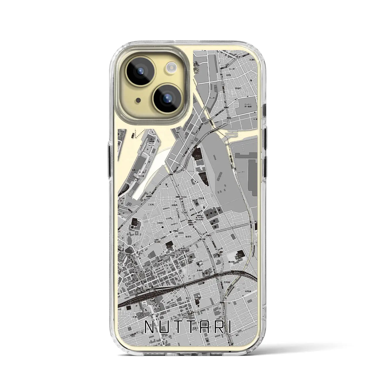 【沼垂(新潟県)】地図柄iPhoneケース(MagSafeタイプ)