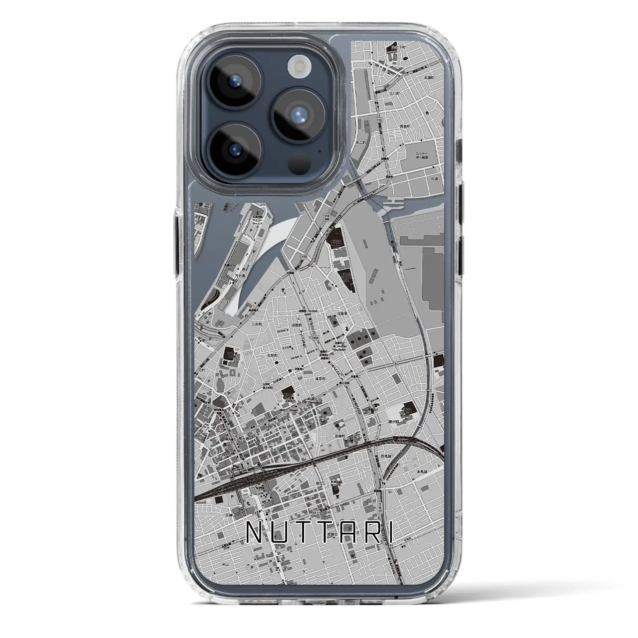 【沼垂(新潟県)】地図柄iPhoneケース(MagSafeタイプ)