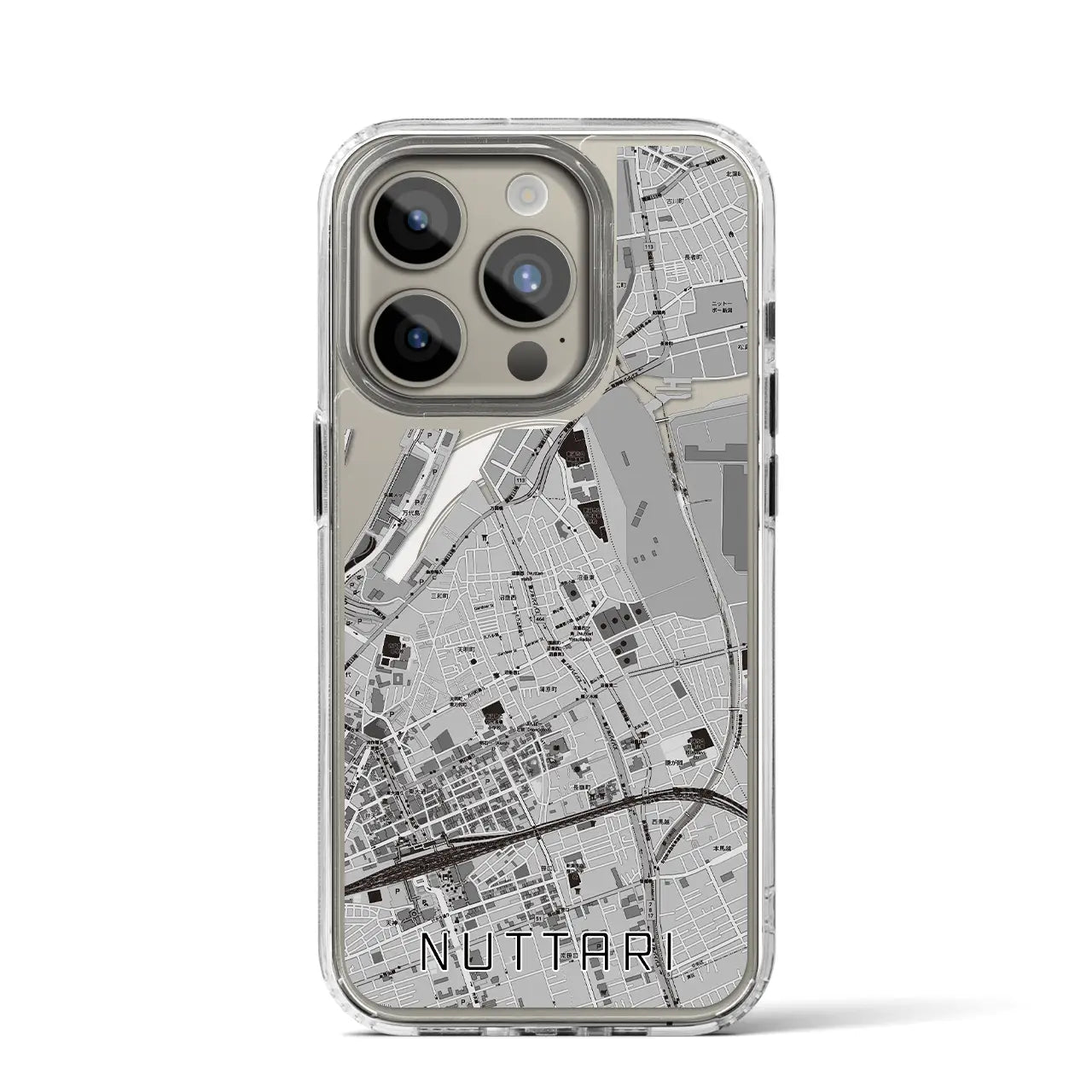 【沼垂(新潟県)】地図柄iPhoneケース(MagSafeタイプ)