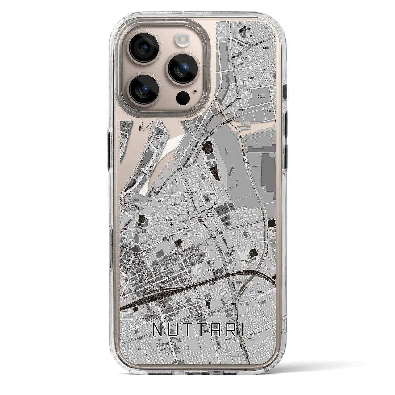 【沼垂(新潟県)】地図柄iPhoneケース(MagSafeタイプ)