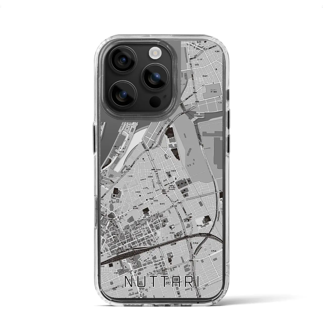 【沼垂(新潟県)】地図柄iPhoneケース(MagSafeタイプ)