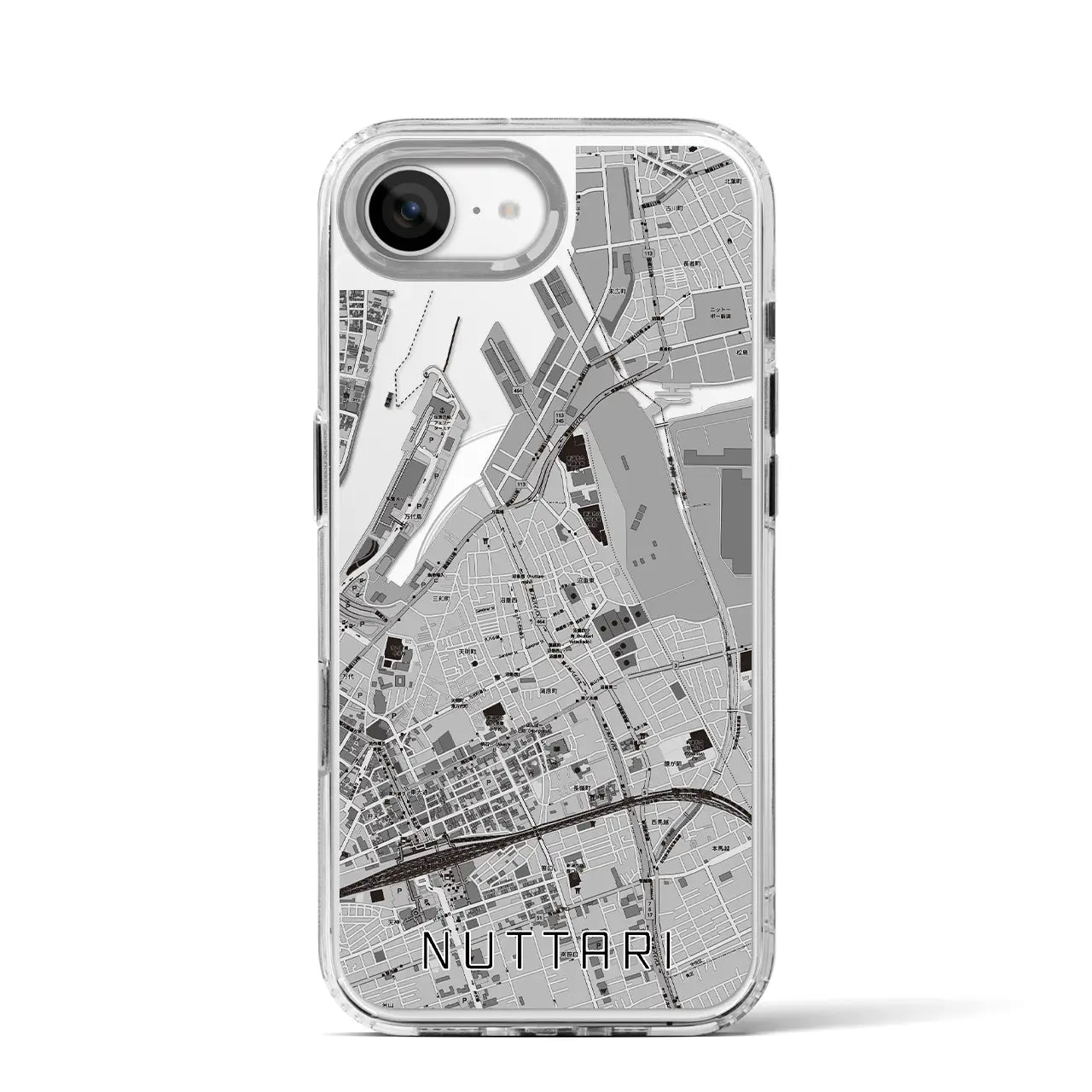 【沼垂(新潟県)】地図柄iPhoneケース(MagSafeタイプ)