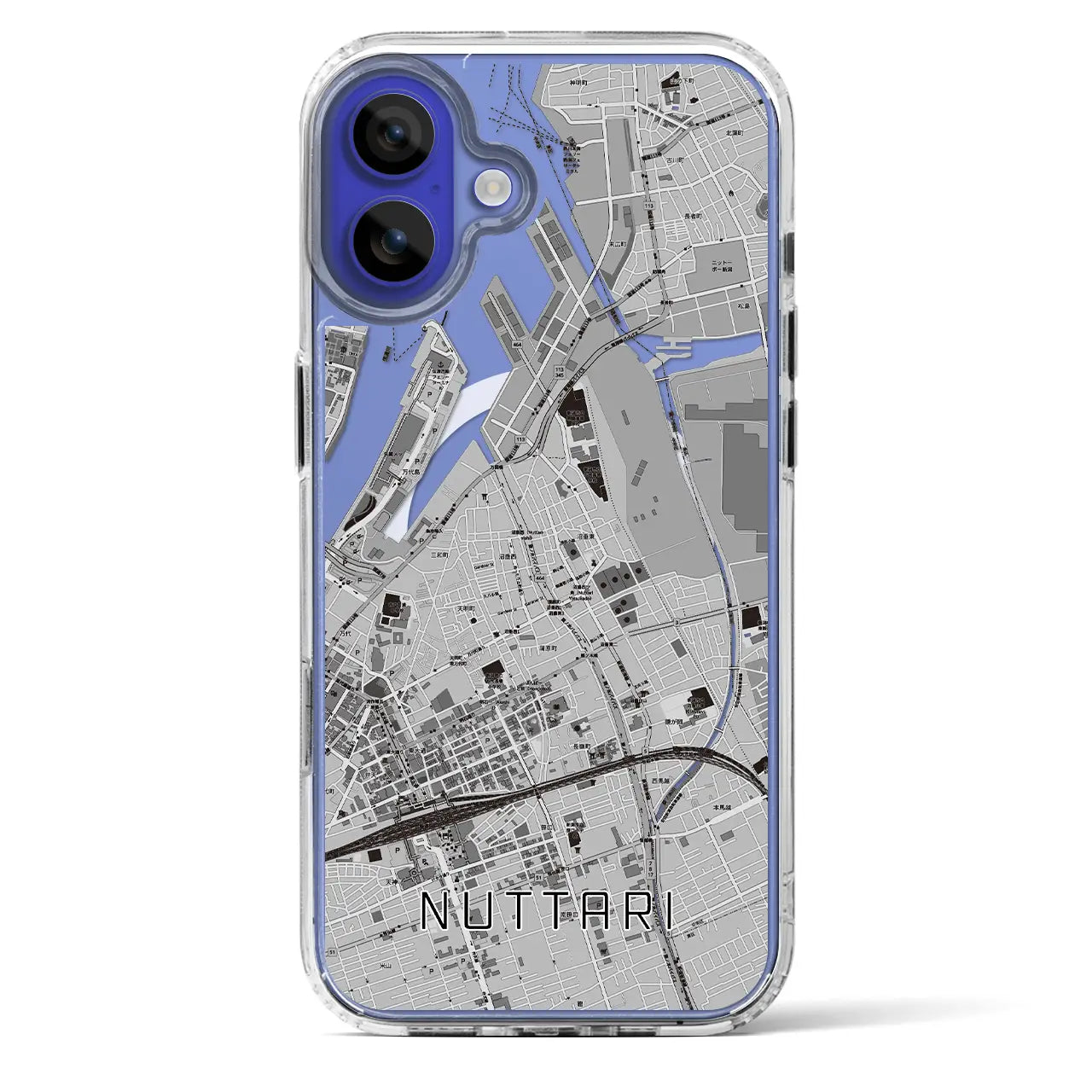 【沼垂(新潟県)】地図柄iPhoneケース(MagSafeタイプ)