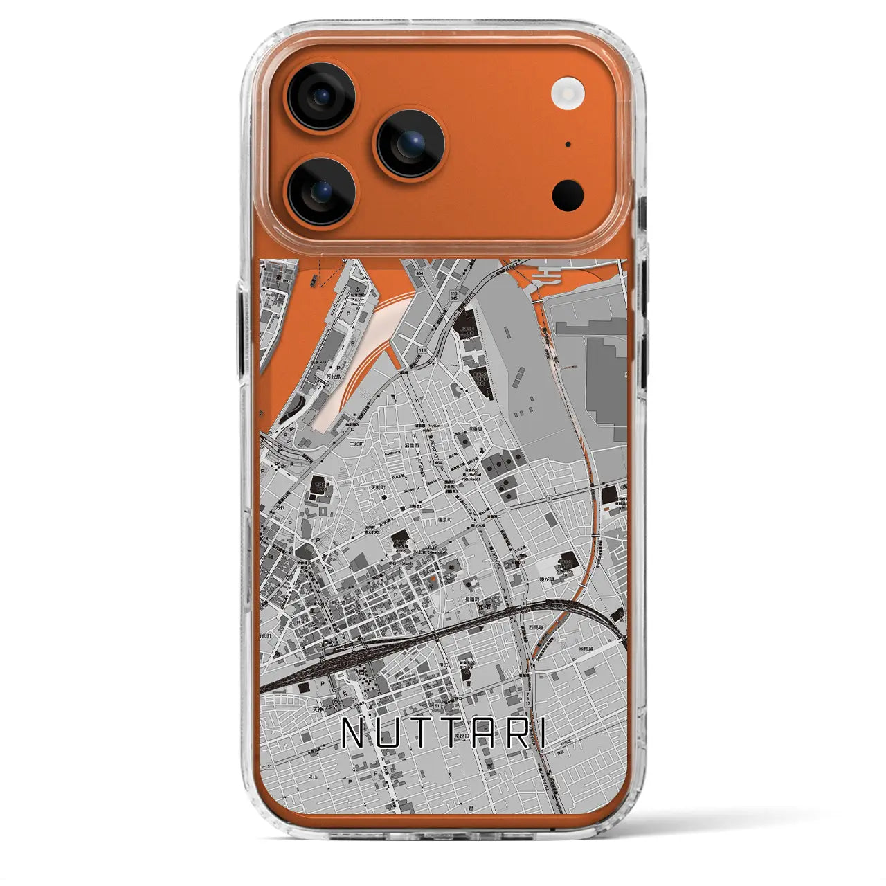 【沼垂(新潟県)】地図柄iPhoneケース(MagSafeタイプ)