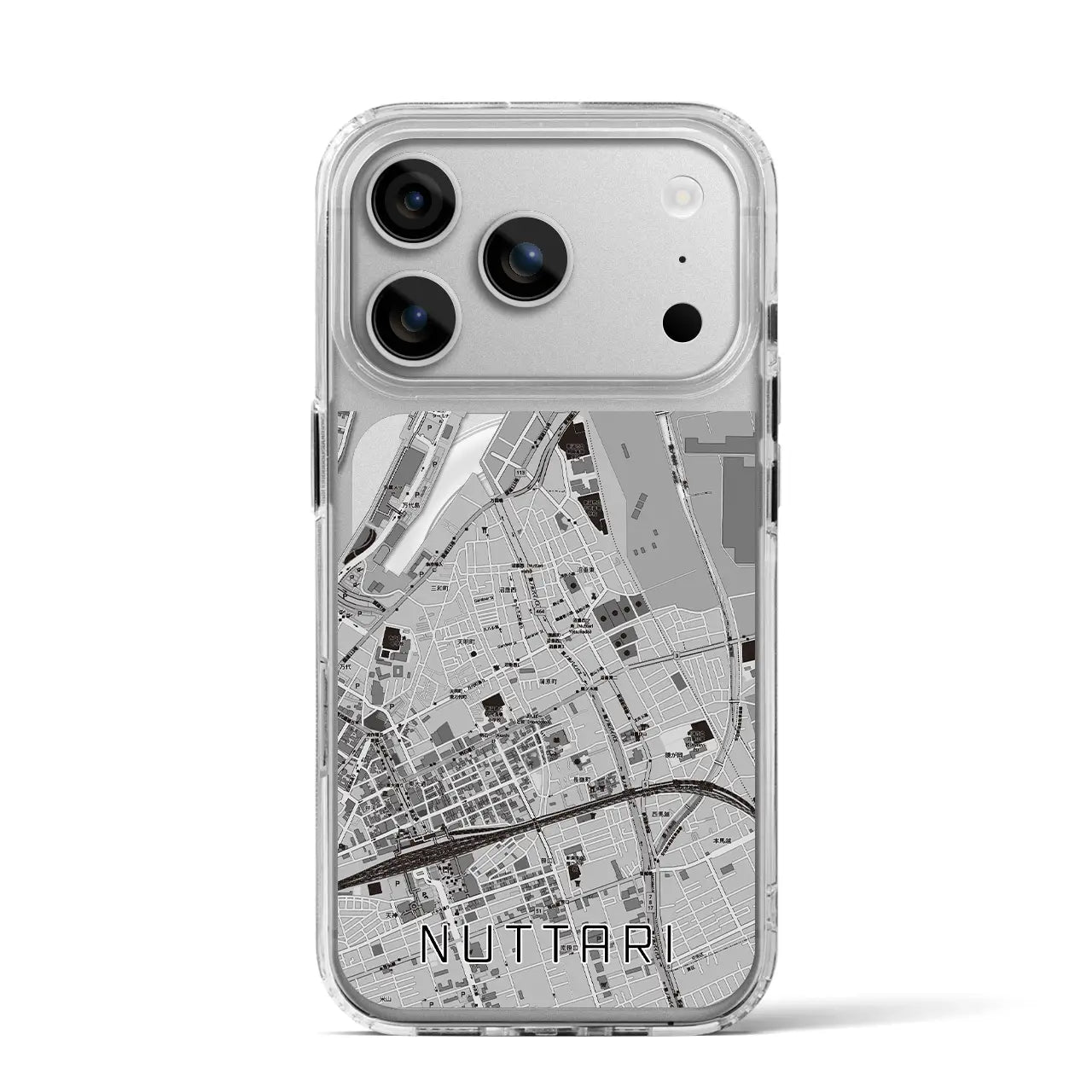 【沼垂(新潟県)】地図柄iPhoneケース(MagSafeタイプ)
