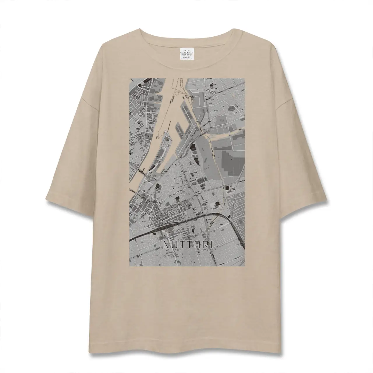 【沼垂(新潟県)】地図柄ビッグシルエットTシャツ